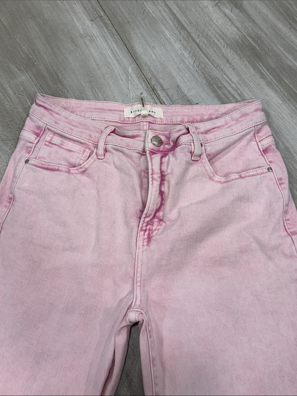 Risen Women's Pink High-Rise Jeans Size 9 - Picture 2 of 8